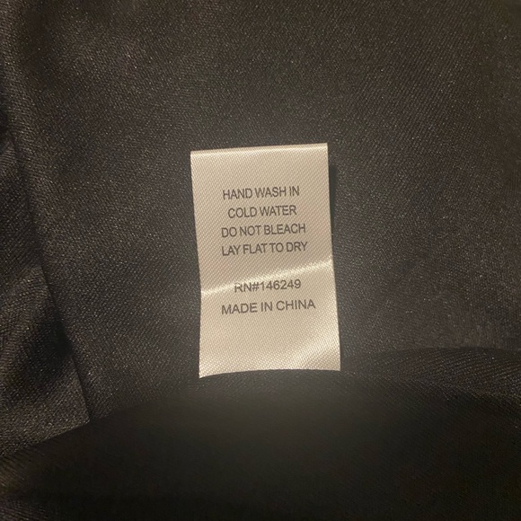 Baltic Born Maxi Dress Long Sleeves Black & Tan Flowy NWT Cha Cha Print Large - Picture 11 of 11